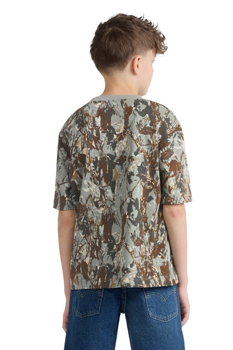 Kids' Tree Camo T-Shirt, Alternate, color, SEA SPRAY
