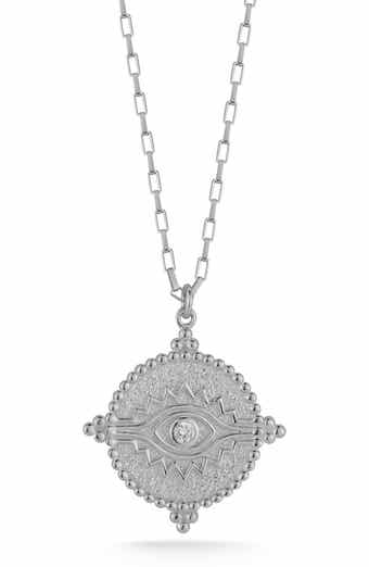 Evil Eye Cubic Zirconia Pendant Necklace