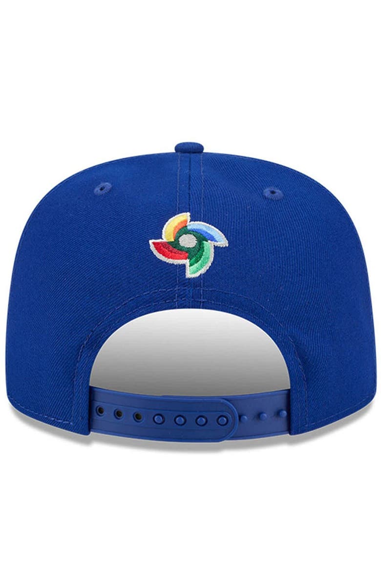 New Era Men's New Era  Blue Israel Baseball 2026 World Baseball Classic 9FIFTY A-Frame Snapback Hat, Alternate, color, Blue