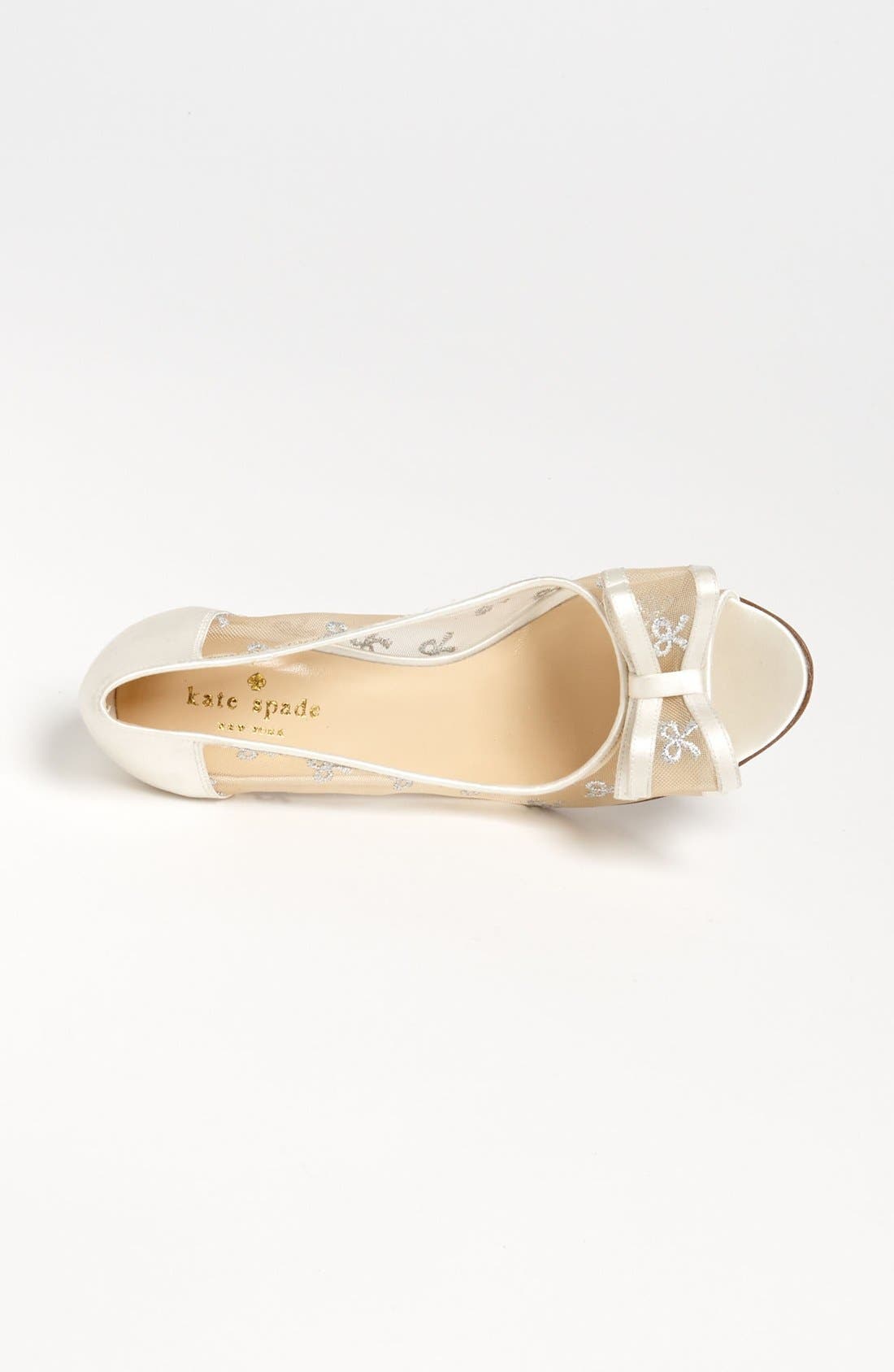'calina' pump, Alternate, color, SILVER BOW MESH