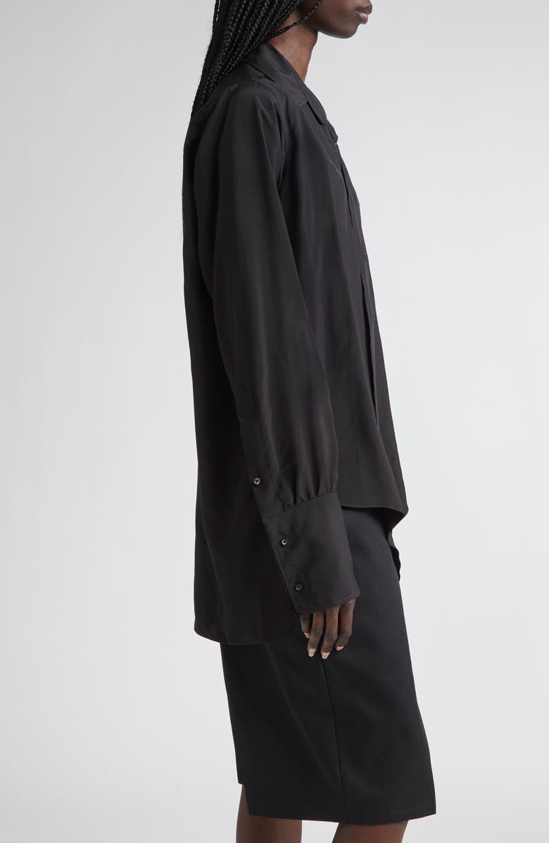 Maison Margiela Layered Long Sleeve Button-Up Shirt, Alternate, color,