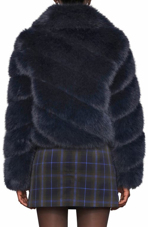 Avec Les Filles Faux Fur Crop Jacket
