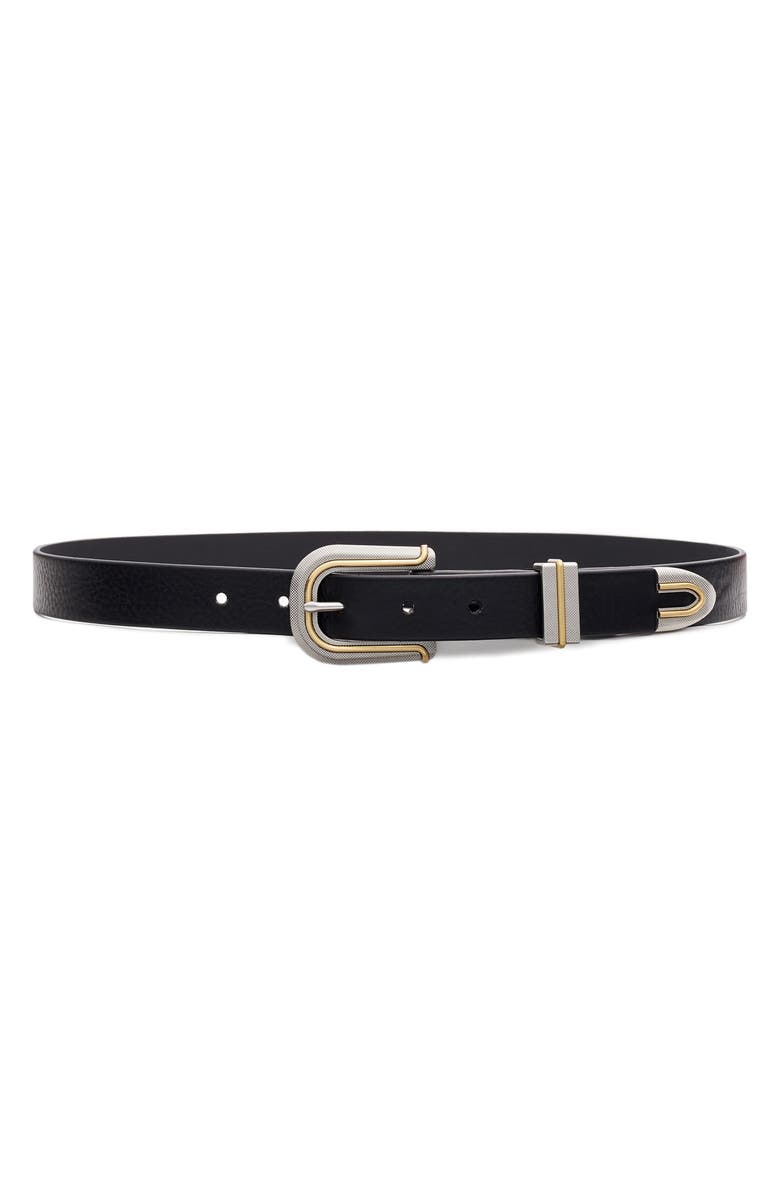 rag & bone Ventura Leather Belt, Main, color,