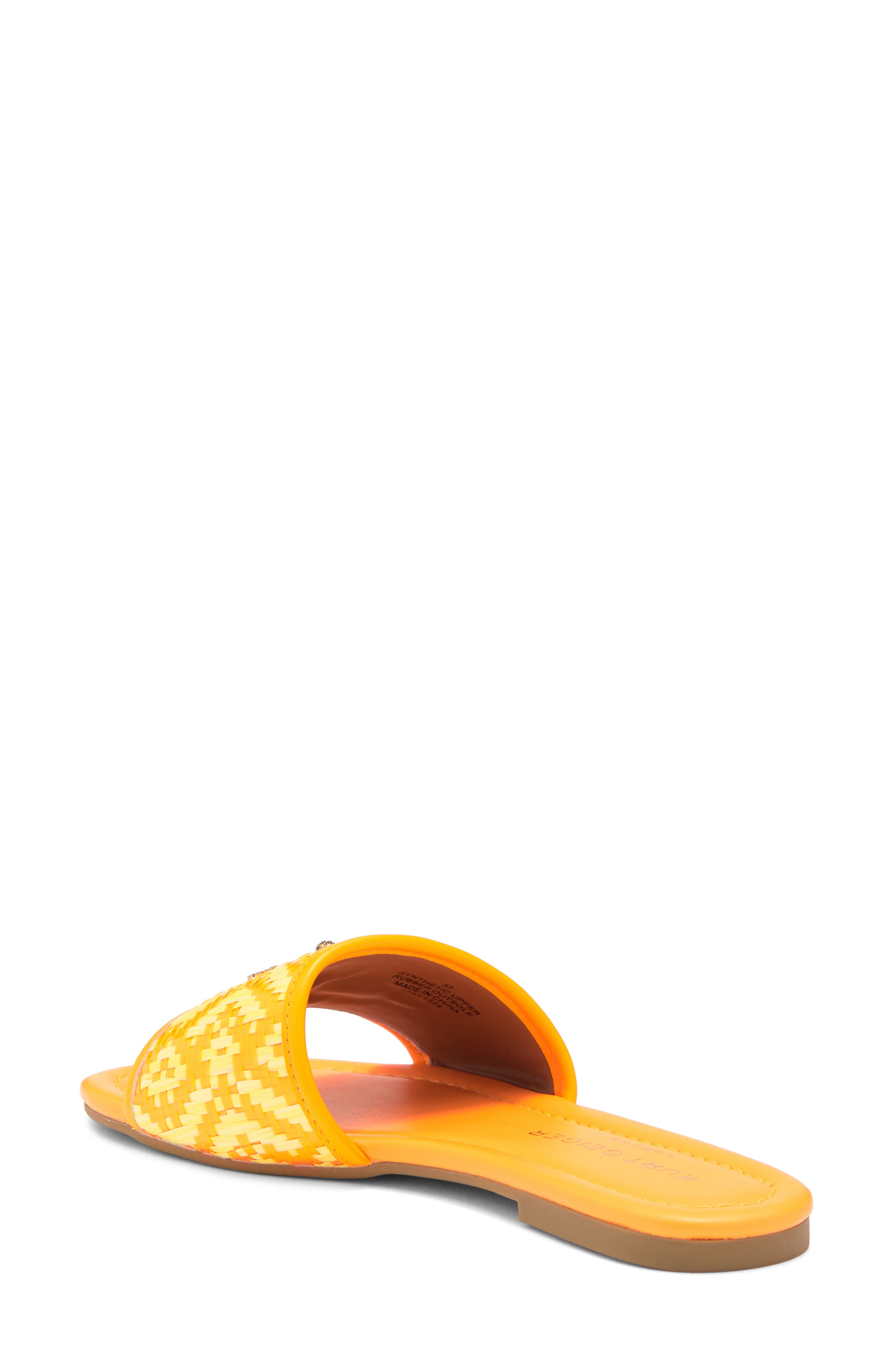 Kurt Geiger London Greenwich Slide Sandal, Alternate, color, Orange