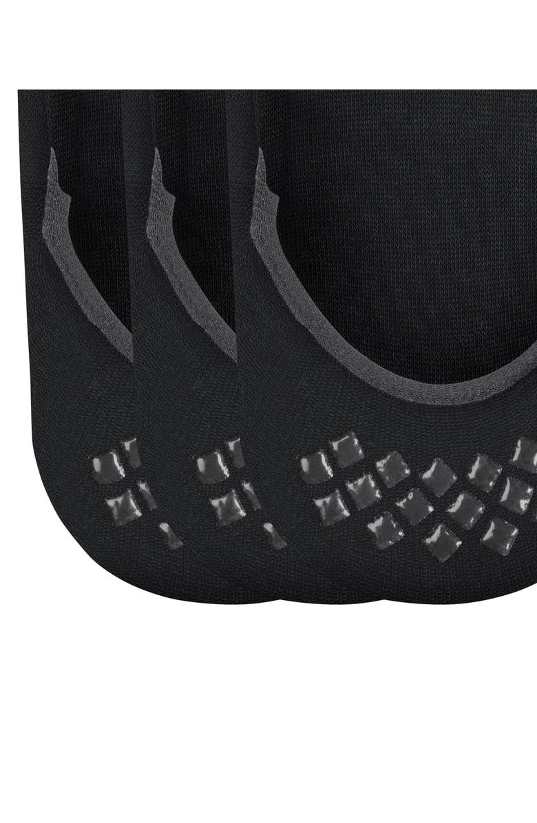 Falke Step Cotton 3-Pack No Show Socks, Alternate, color, Black