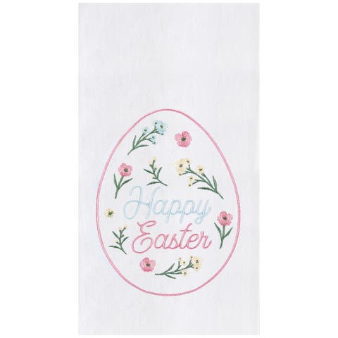 Floral Easter Egg 100% Cotton Handtowel