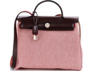 Pre-Owned Hermes Herbag Zip Criss Viking Toile and Leather 31