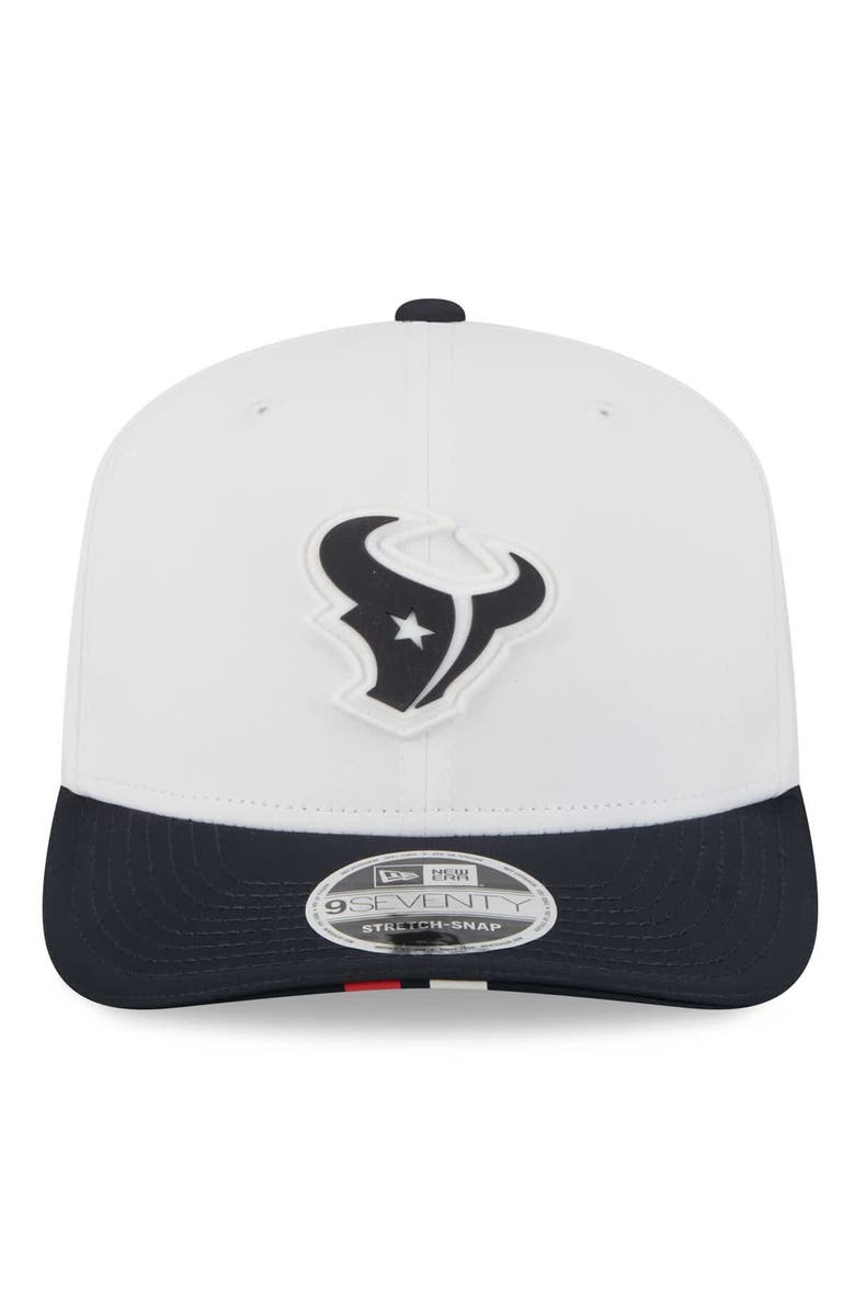 New Era Men's New Era  White/Navy Houston Texans 2025 NFL Training Camp 9SEVENTY Adjustable Hat, Alternate, color, 
