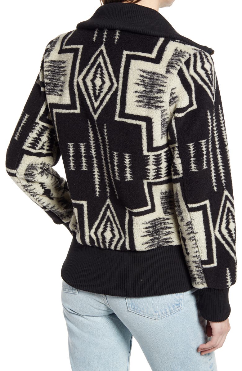 Pendleton Women's Foxglove Print Zip Jacket, Alternate, color,