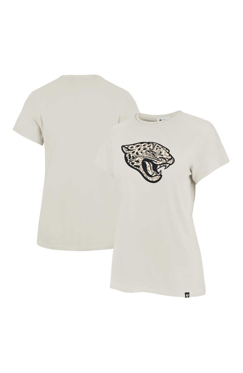 '47 Women's '47 Cream Jacksonville Jaguars Panthera Frankie T-Shirt, Main, color, Cream