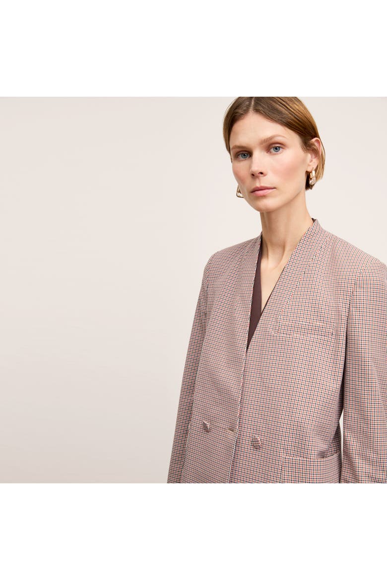 Janette Blazer - Stretch Twill, Alternate, color, Mini Check