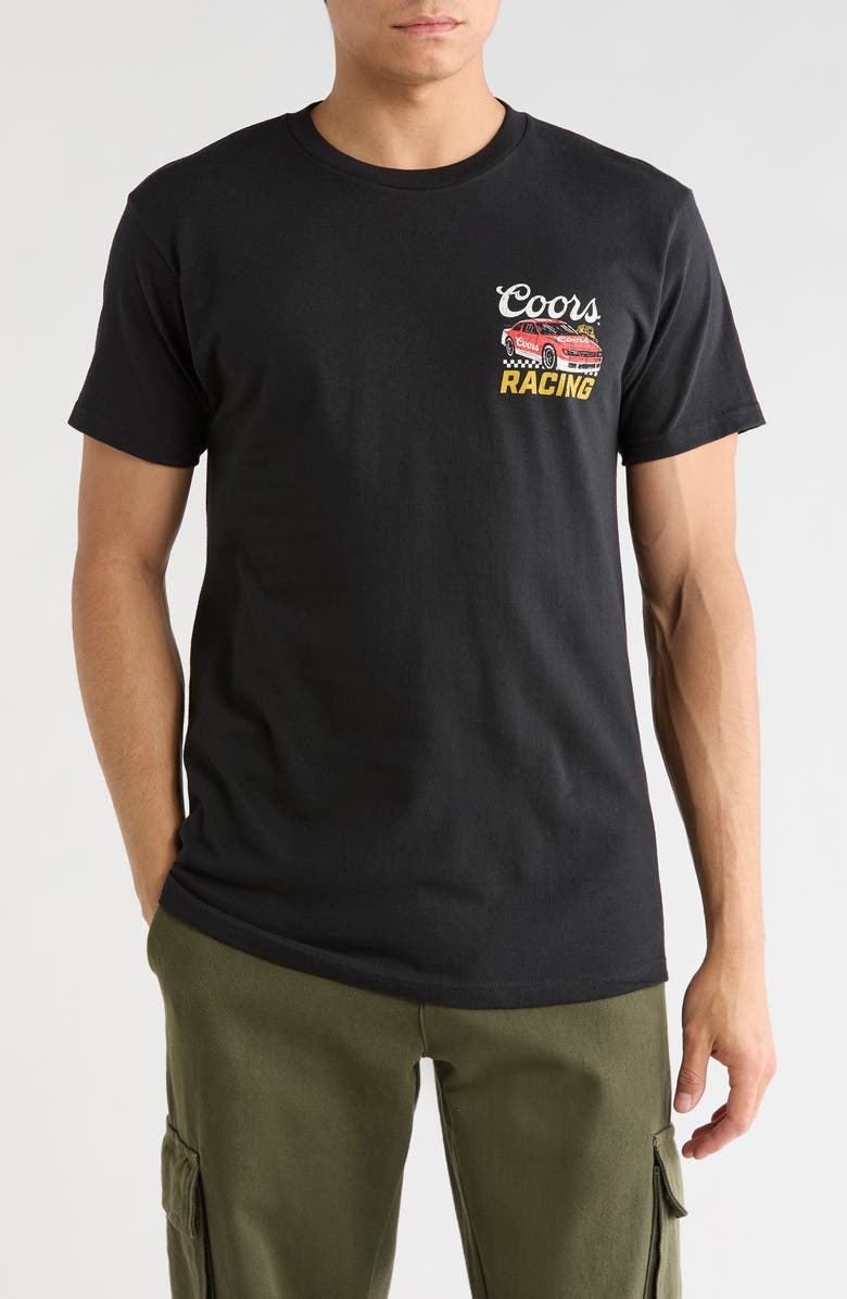 The Forecast Agency Coors Racing Team Cotton Graphic T-Shirt, Main, color, Black