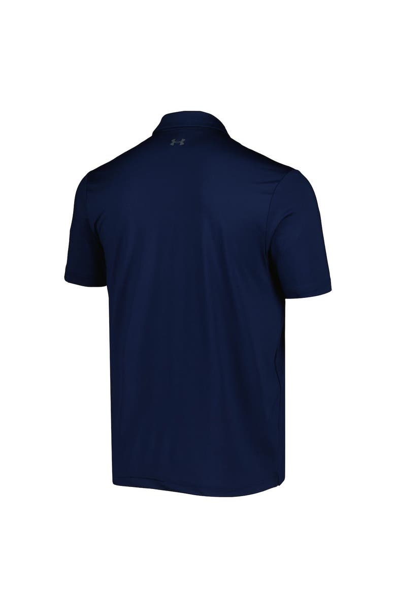 Under Armour Men's Under Armour Navy 3M Open T2 Green Polo, Alternate, color, 