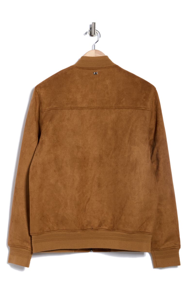 Michael Kors Maxwell Bomber Jacket, Alternate, color, Whiskey