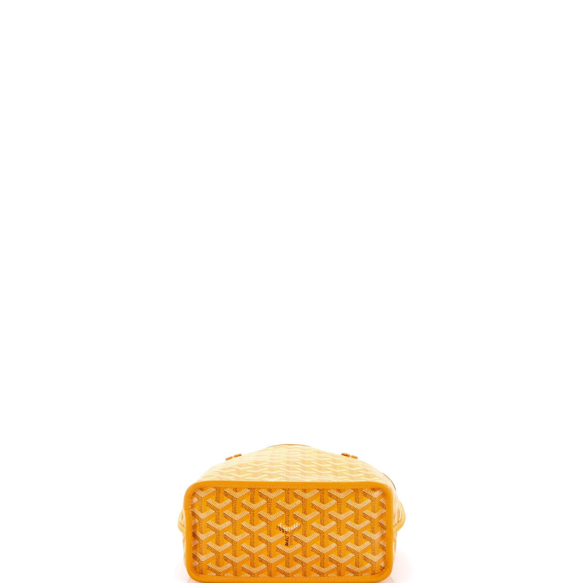 Pre-Owned Goyard Anjou Reversible Tote Coated Canvas Mini, Alternate, color, Yellow