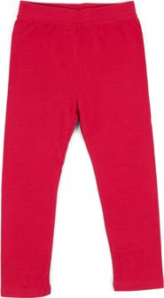 Leveret Girls Cotton Leggings, Solid Colors