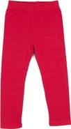 Leveret Girls Cotton Leggings, Solid Colors