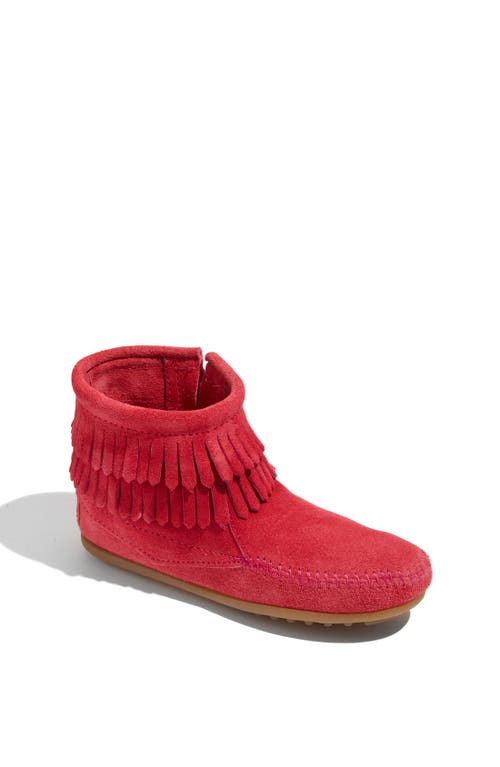 Minnetonka 'Double Fringe' Boot in Hot Pink  product