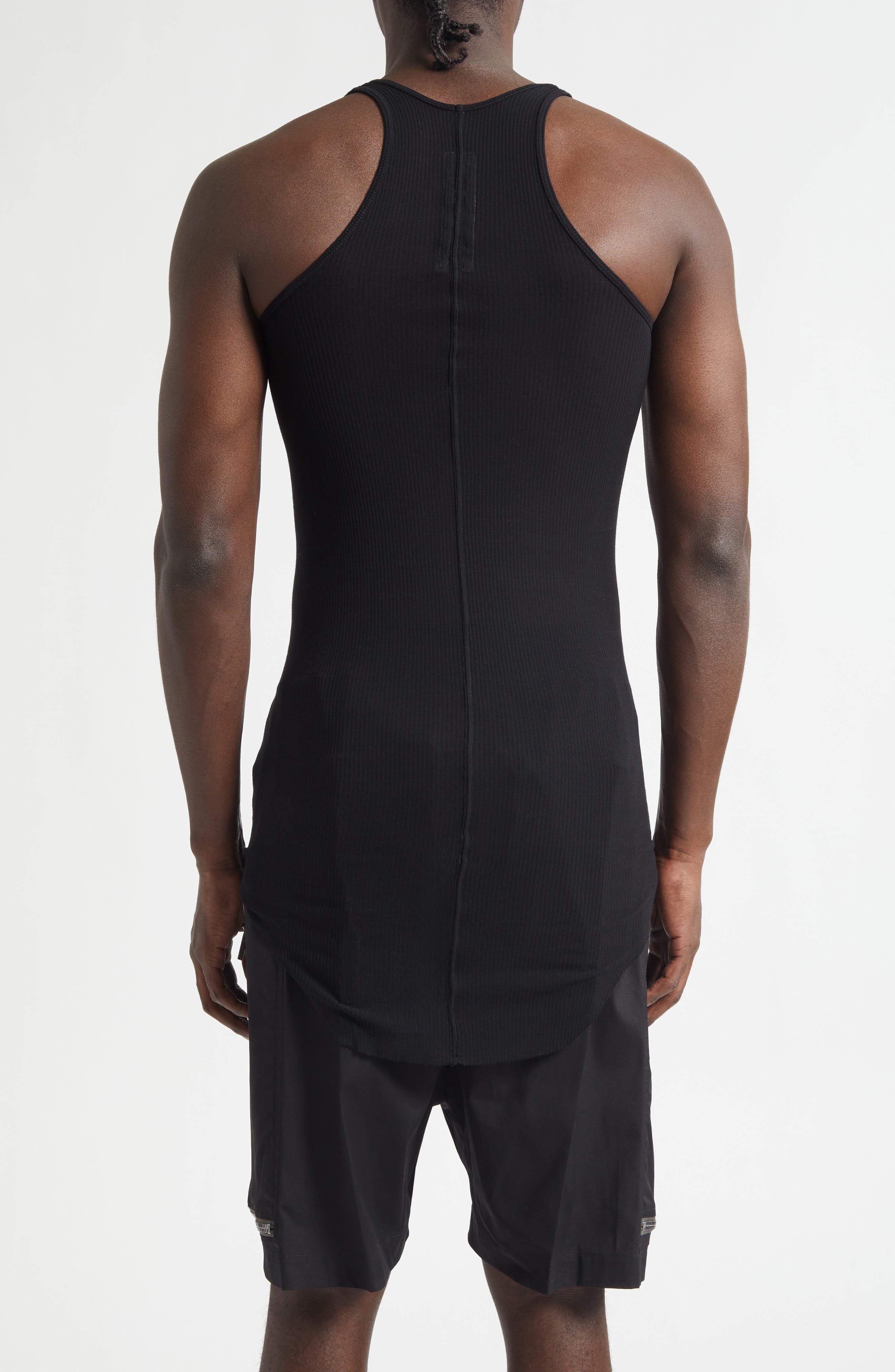 Rick Owens Basic Longline Cotton Rib Tank (Men) | Nordstrom