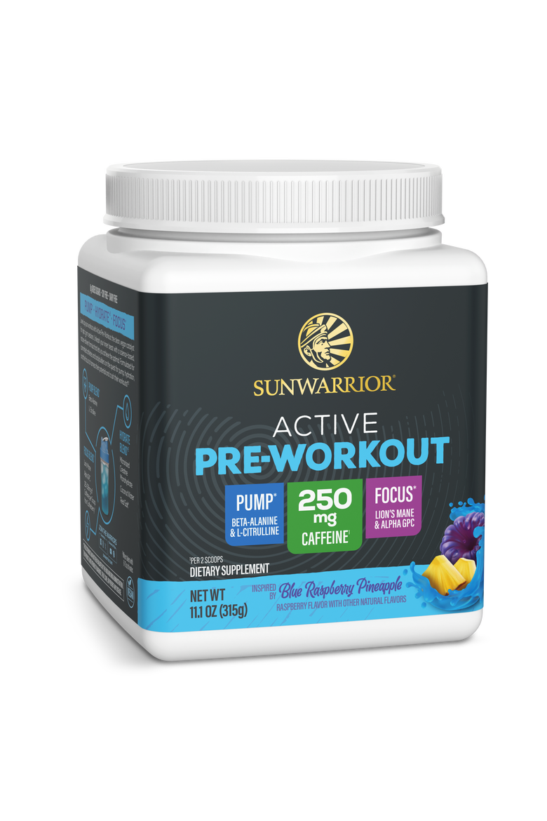 Active Pre-Workout Powder Tub, 315gm, Main, color, Blue Raspberry Pineapple