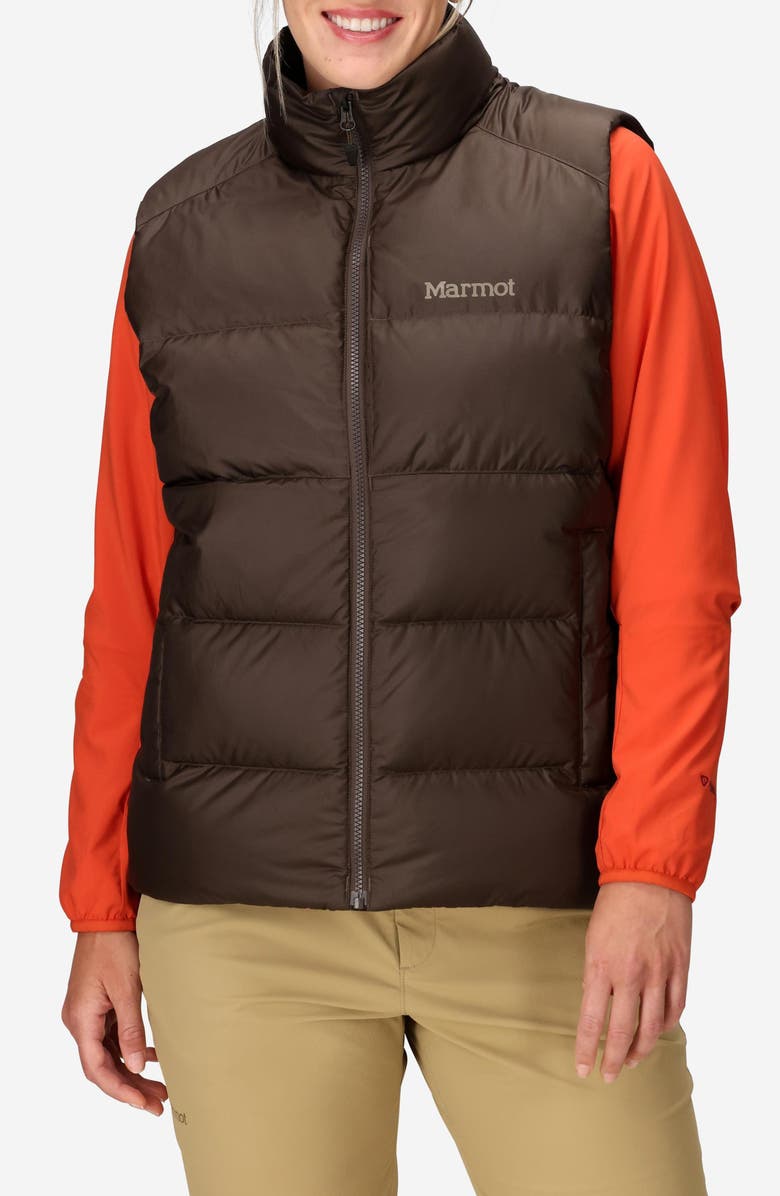 Marmot Guides 700 Fill Power Down Water Repellent Vest, Main, color, Hickory Nut