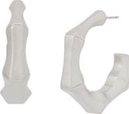 AllSaints Small Hexagon Hoop Earrings