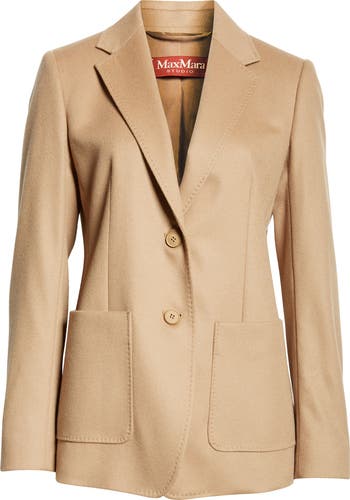 コート MAX MARA 24FW Camel Clan Wool Jacket Coat CLAN 001 Max Mara Studio Clan Wool Jacket | Nordstrom