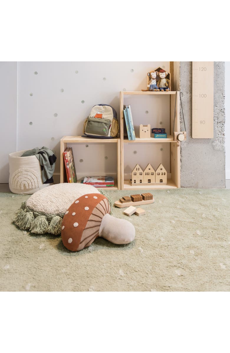 Lorena Canals Washable Rug Woods Symphony Olive, Alternate, color, Olive, Natural