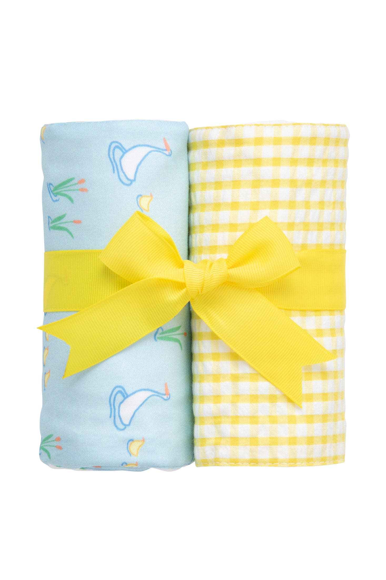Duck Print & Yellow Big Check