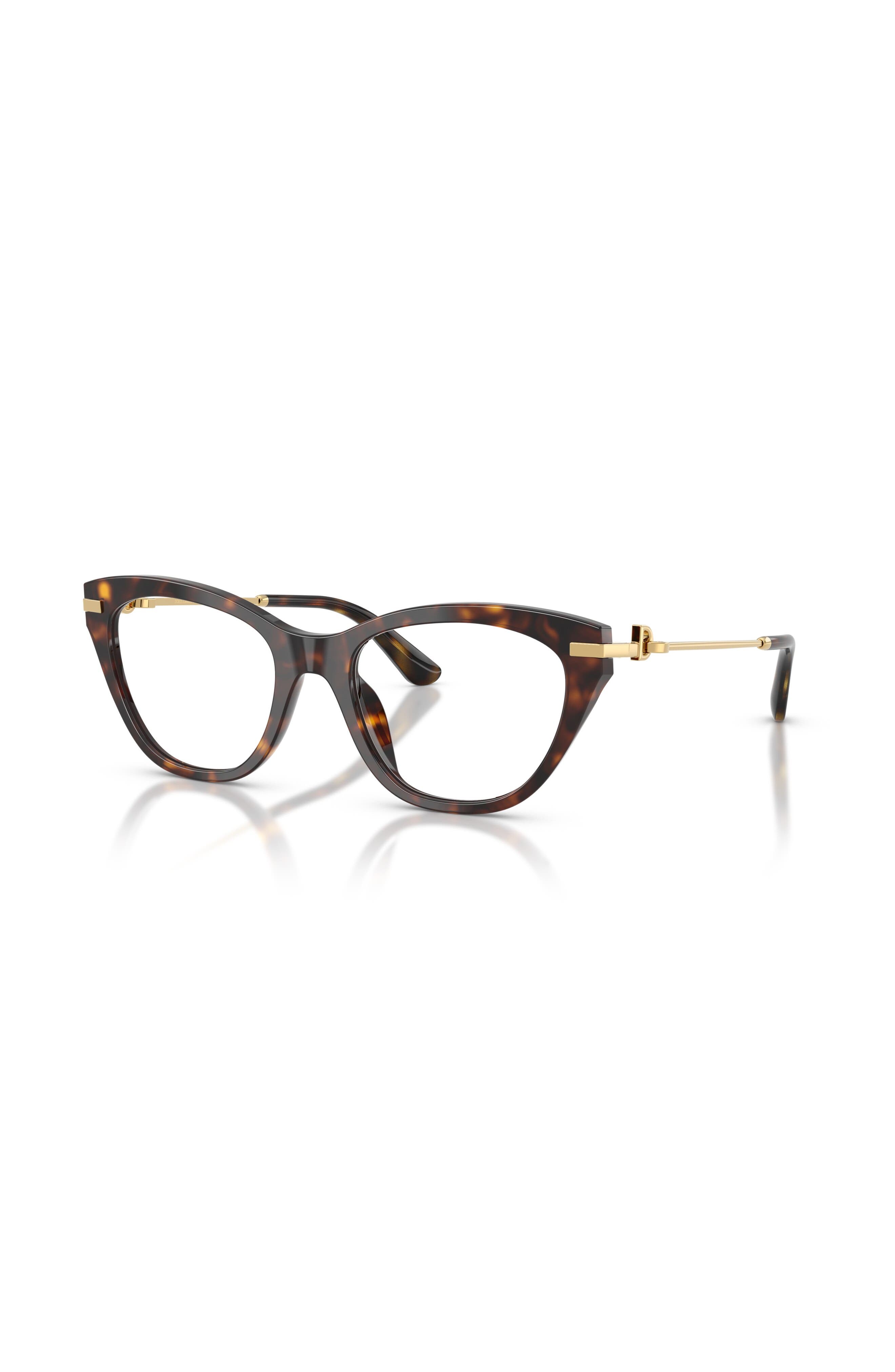 Dolce & Gabbana Dolce&gabbana 51mm Butterfly Optical Glasses In Brown