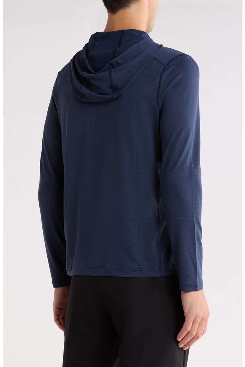 Invictus Training Quarter Zip Hoodie, Alternate, color, TRUE NAVY