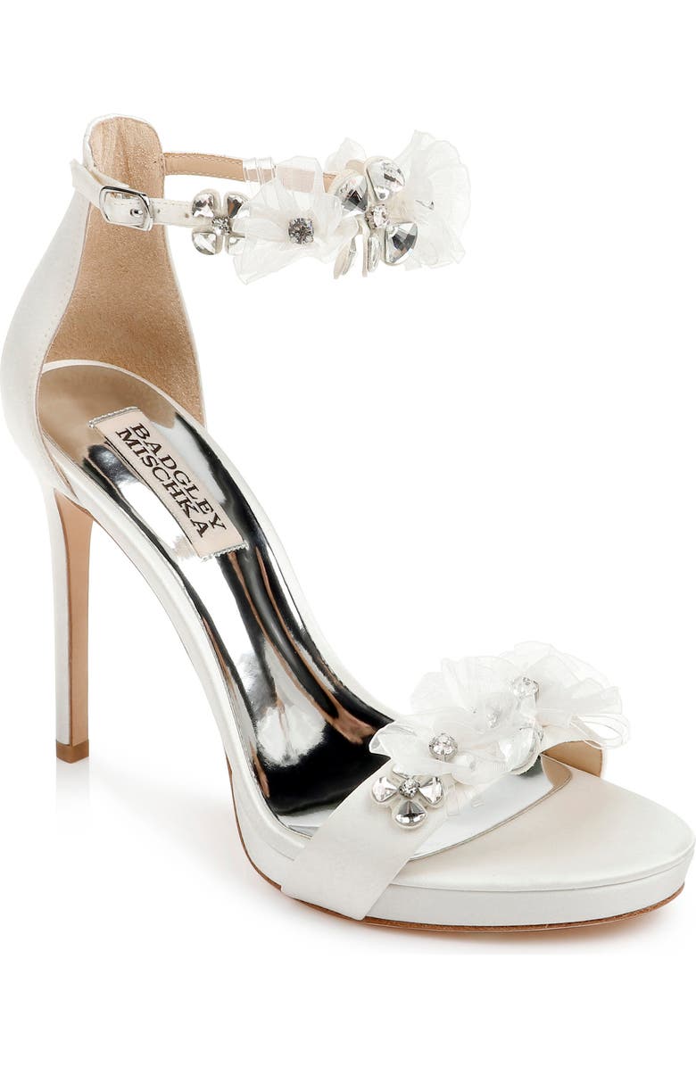 Badgley Mischka Collection Badgley Mischka Cardi Crystal Embellished Sandal, Main, color,