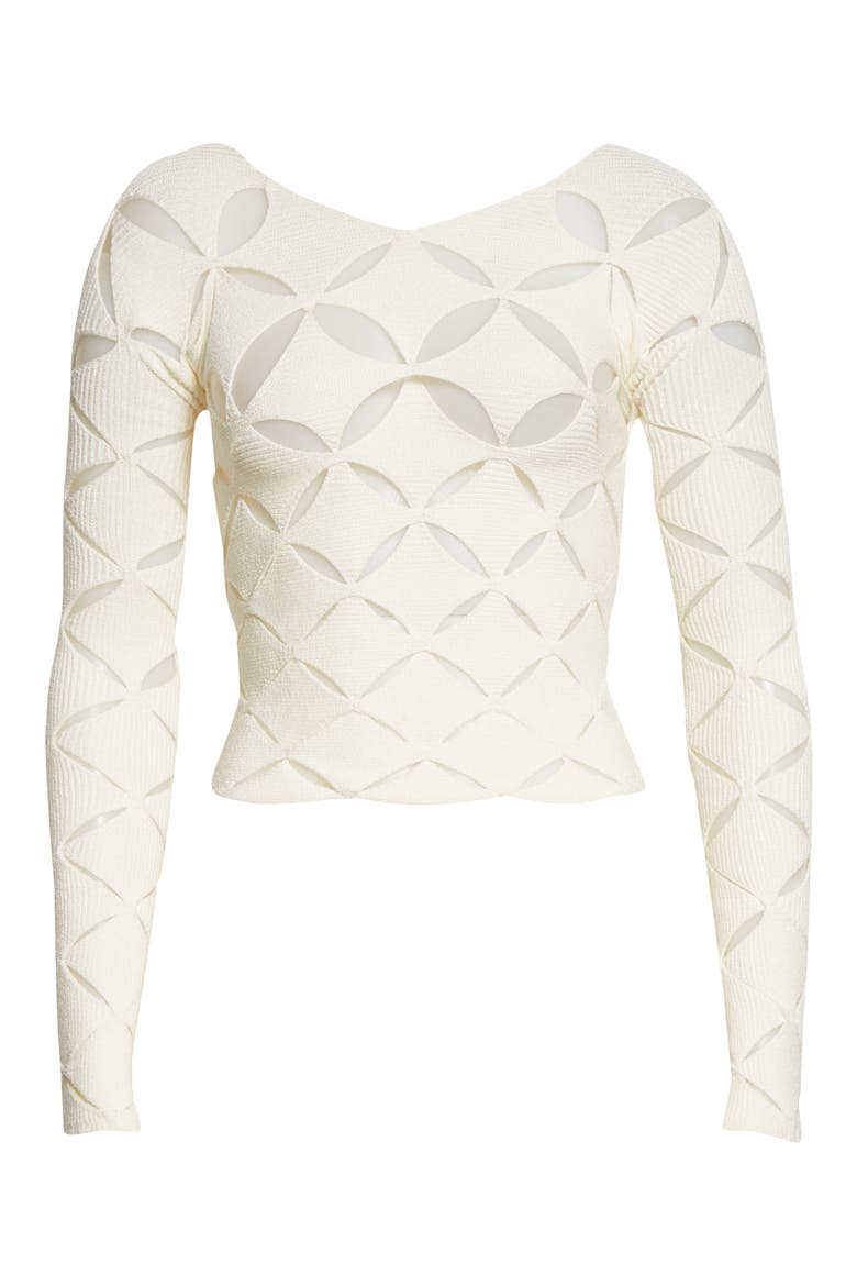 Argyle Sweater (Nordstrom Exclusive), Alternate, color, MILK