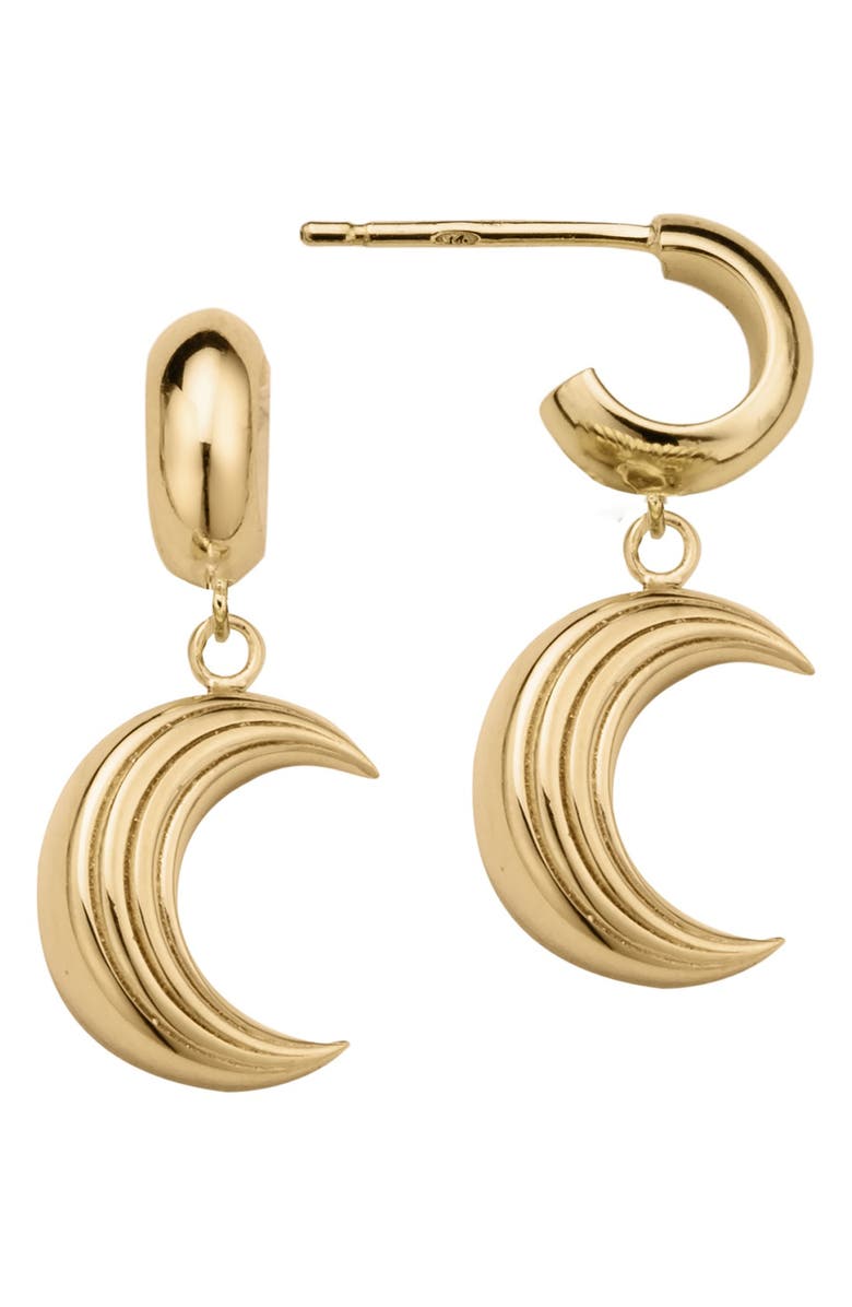 Jennifer Zeuner Apollo Huggie Hoop Earrings, Main, color, 18K Gold Vermeil