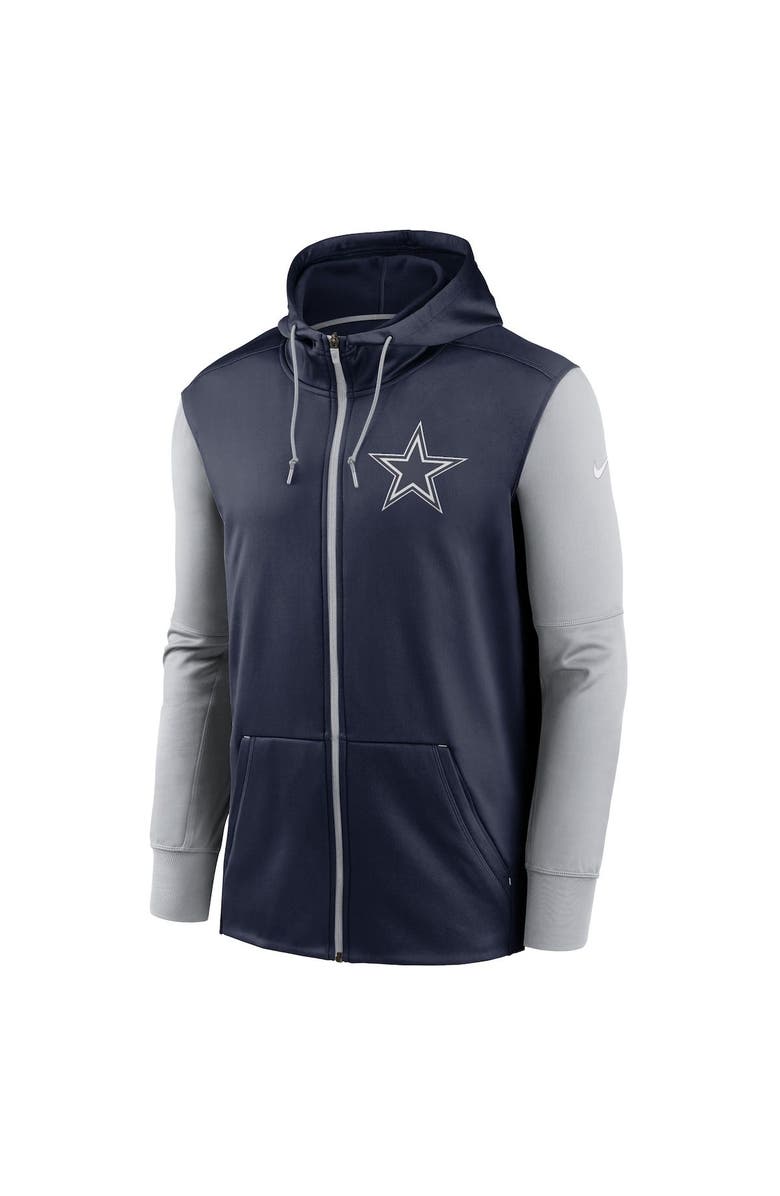 Nike Men's Nike  Navy Dallas Cowboys Performance Full-Zip Hoodie, Alternate, color, 