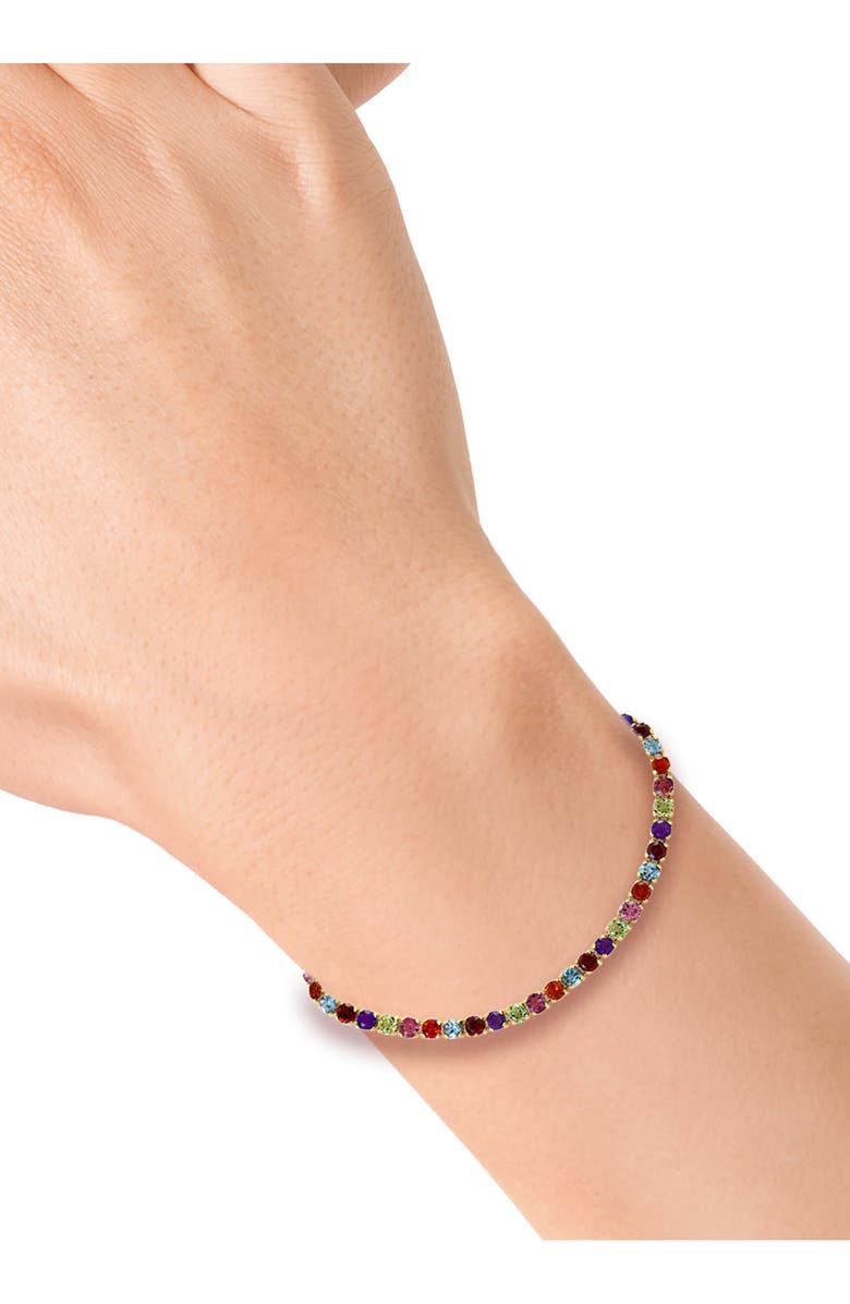 EFFY 14K Yellow Gold Semiprecious Stone Tennis Bracelet, Alternate, color, Gold Multi