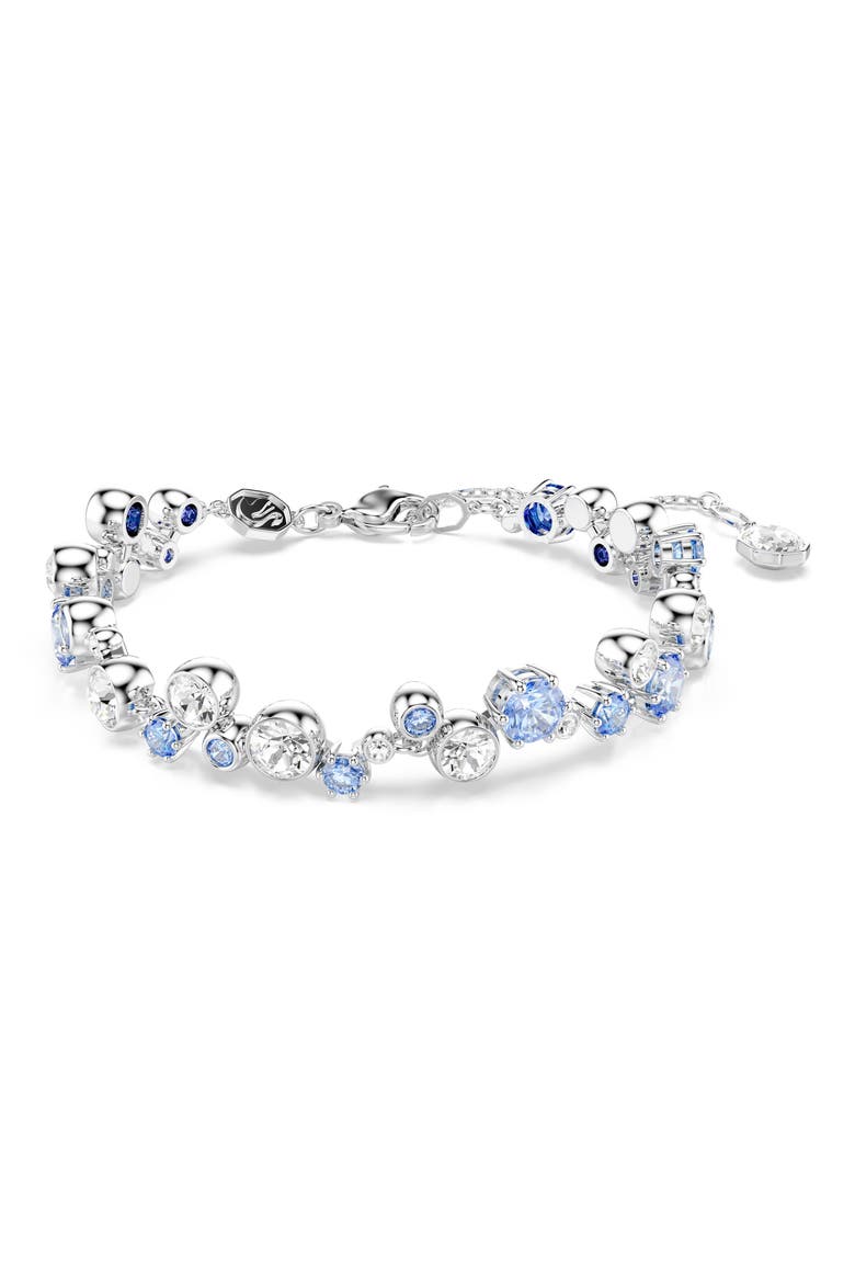 Constella Crystal & Zirconia Bracelet, Main, color, SILVER/ BLUE
