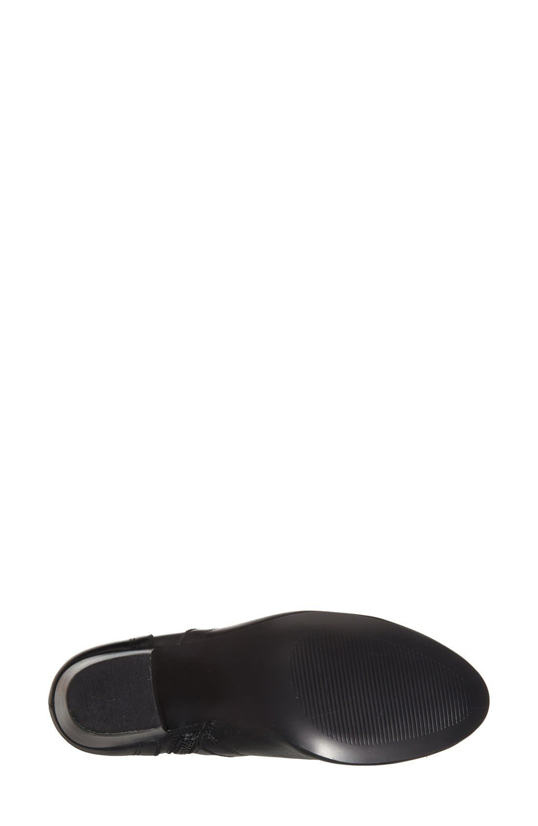 'Porcha' Ankle Bootie, Alternate, color, BLACK LEATHER