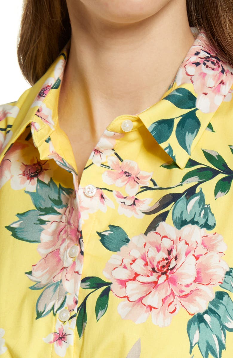 Eliza J Sleeveless Fit & Flare Shirtdress, Alternate, color, 