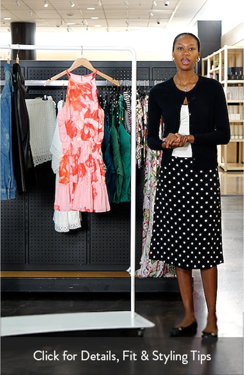 Kaylee Floral Plissé Cocktail Minidress, sales video thumbnail