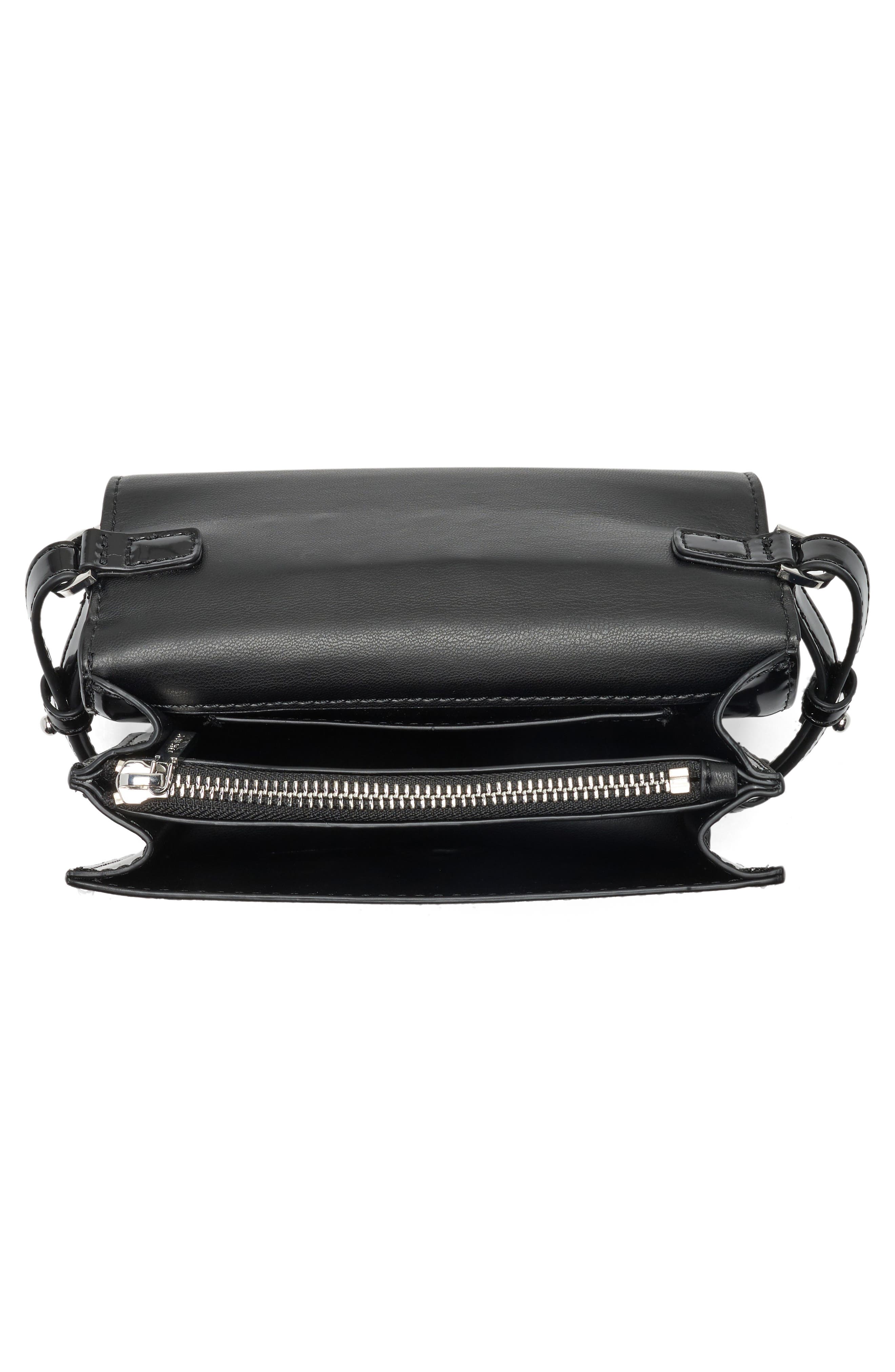 DKNY Riona Crossbody Bag, Alternate, color, Black/ Silver