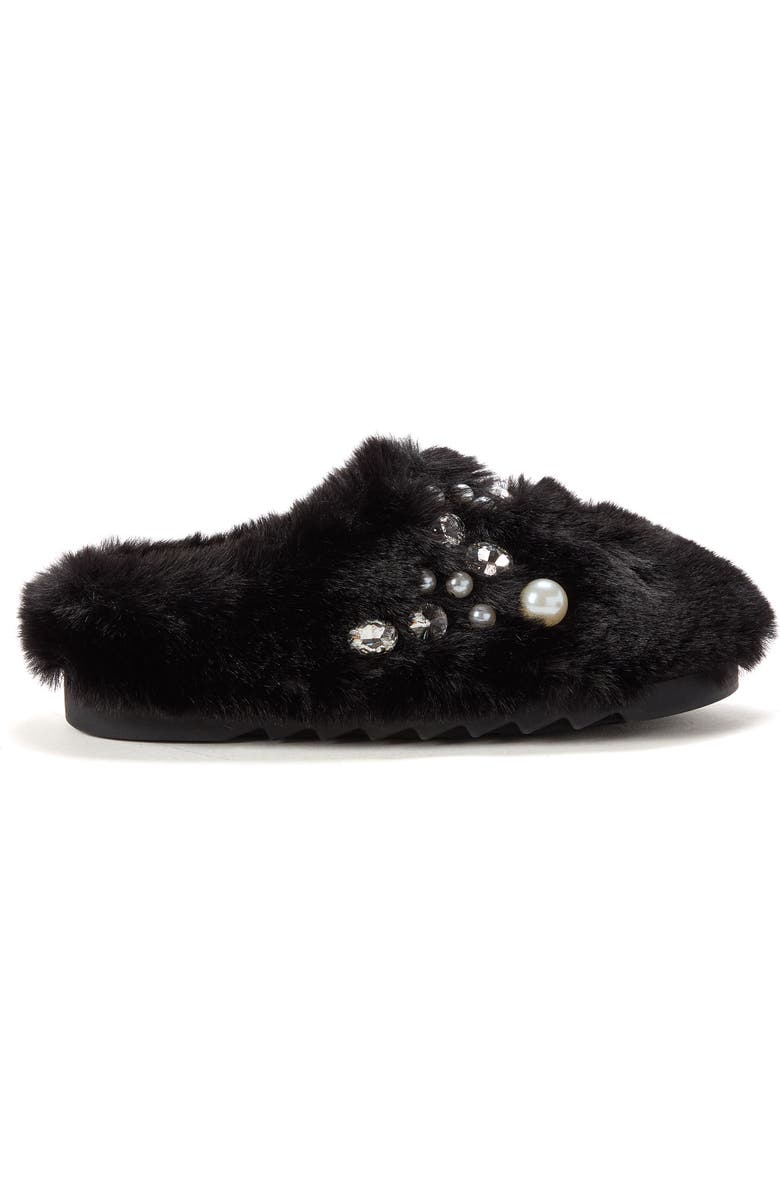 DEARFOAMS Annabelle Pile Clog with Embellishment, Alternate, color, Black