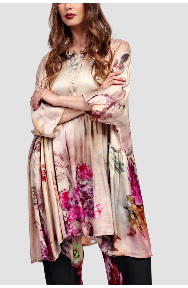 Alembika Oversized flowy floral tunic, Alternate, color, 