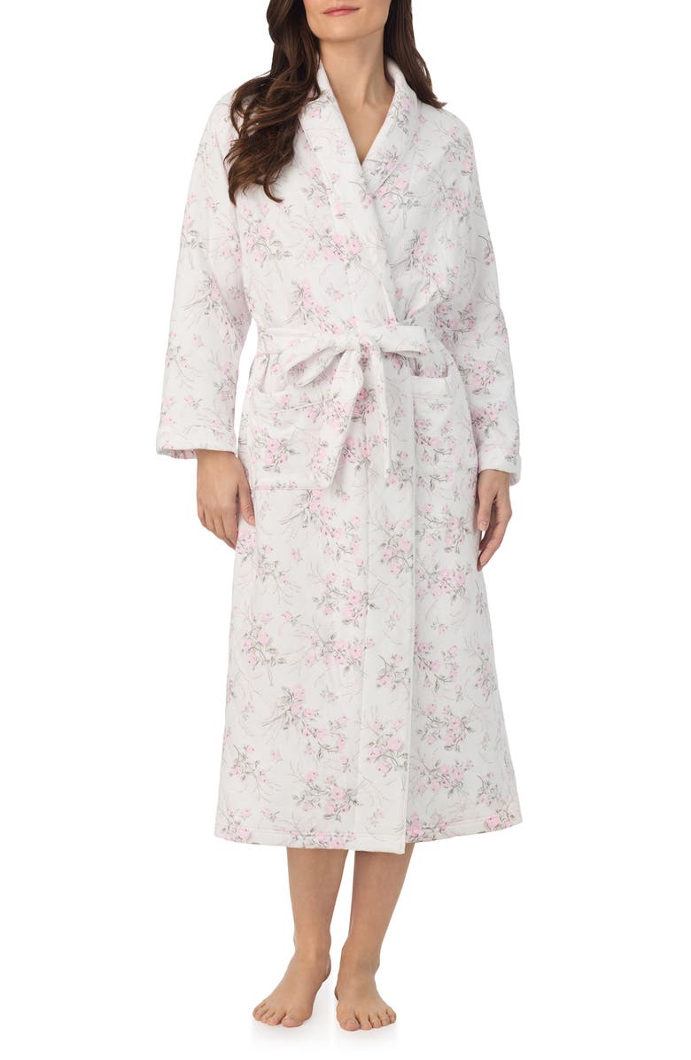 Eileen West Quilted Ballet Robe, Main, color, Rosebud Print
