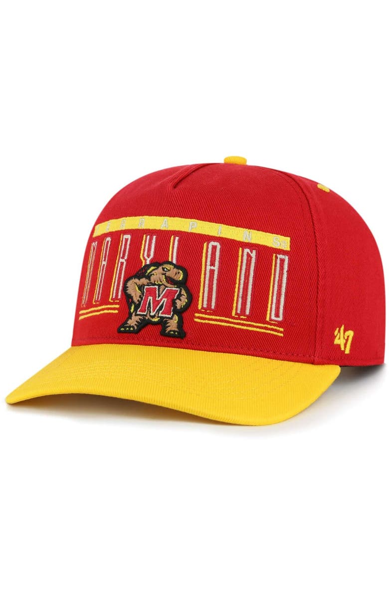 '47 Men's '47 Red Maryland Terrapins Double Header Hitch Adjustable Hat, Main, color, 