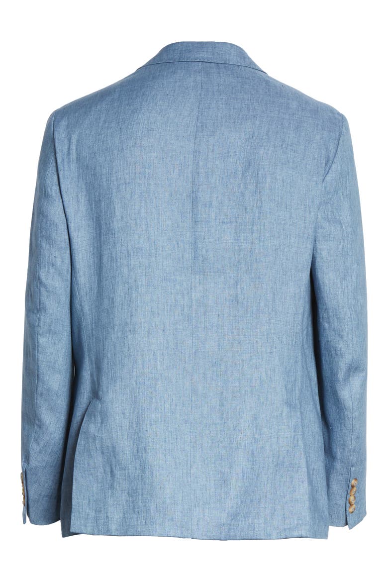 Linen Blazer, Alternate, color, SLATE