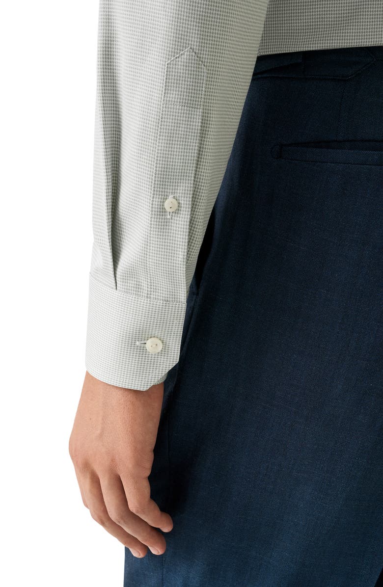 Eton Contemporary Fit Signature Twill Button-Up Shirt, Alternate, color, Light Green