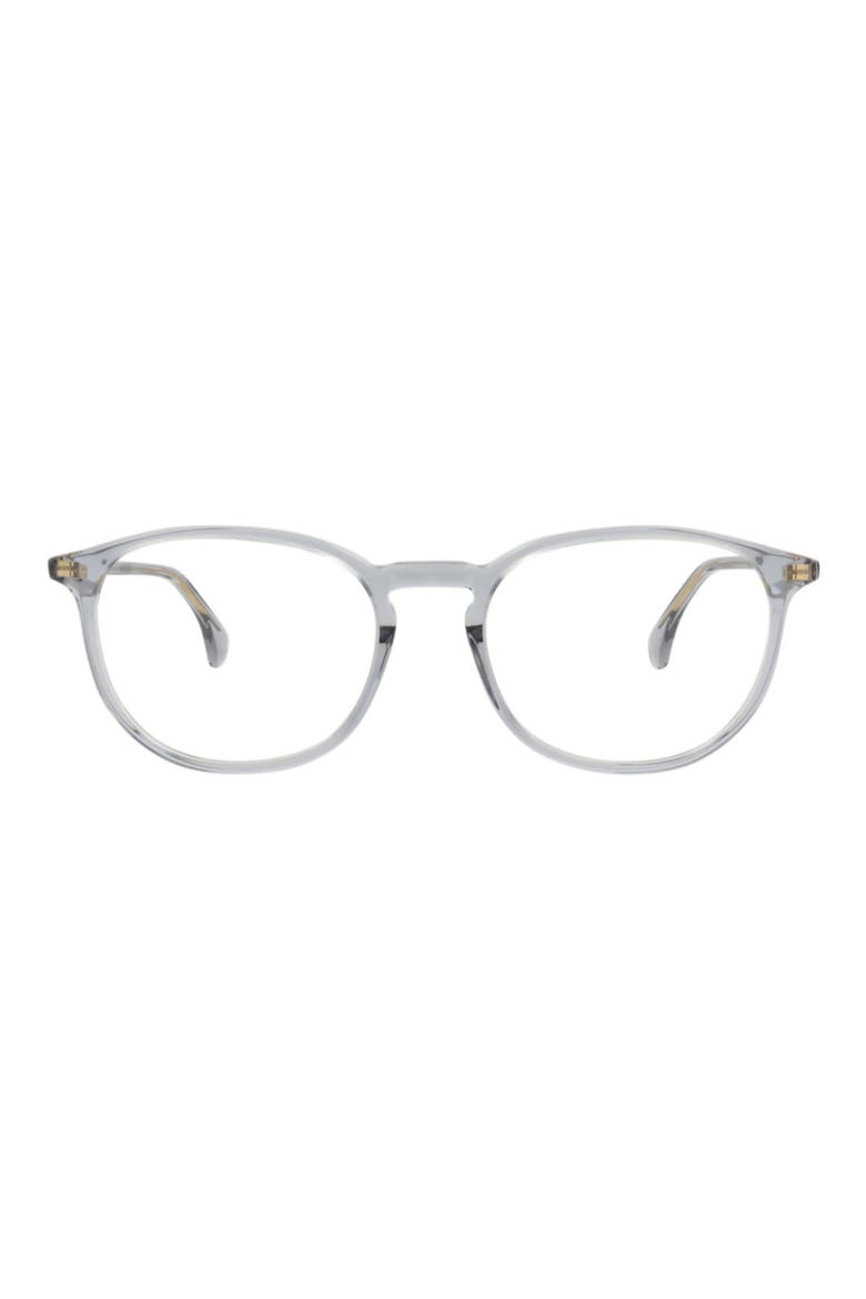 51mm Round Optical Glasses, Main, color, LIGHT BLUE TRANSPARENT