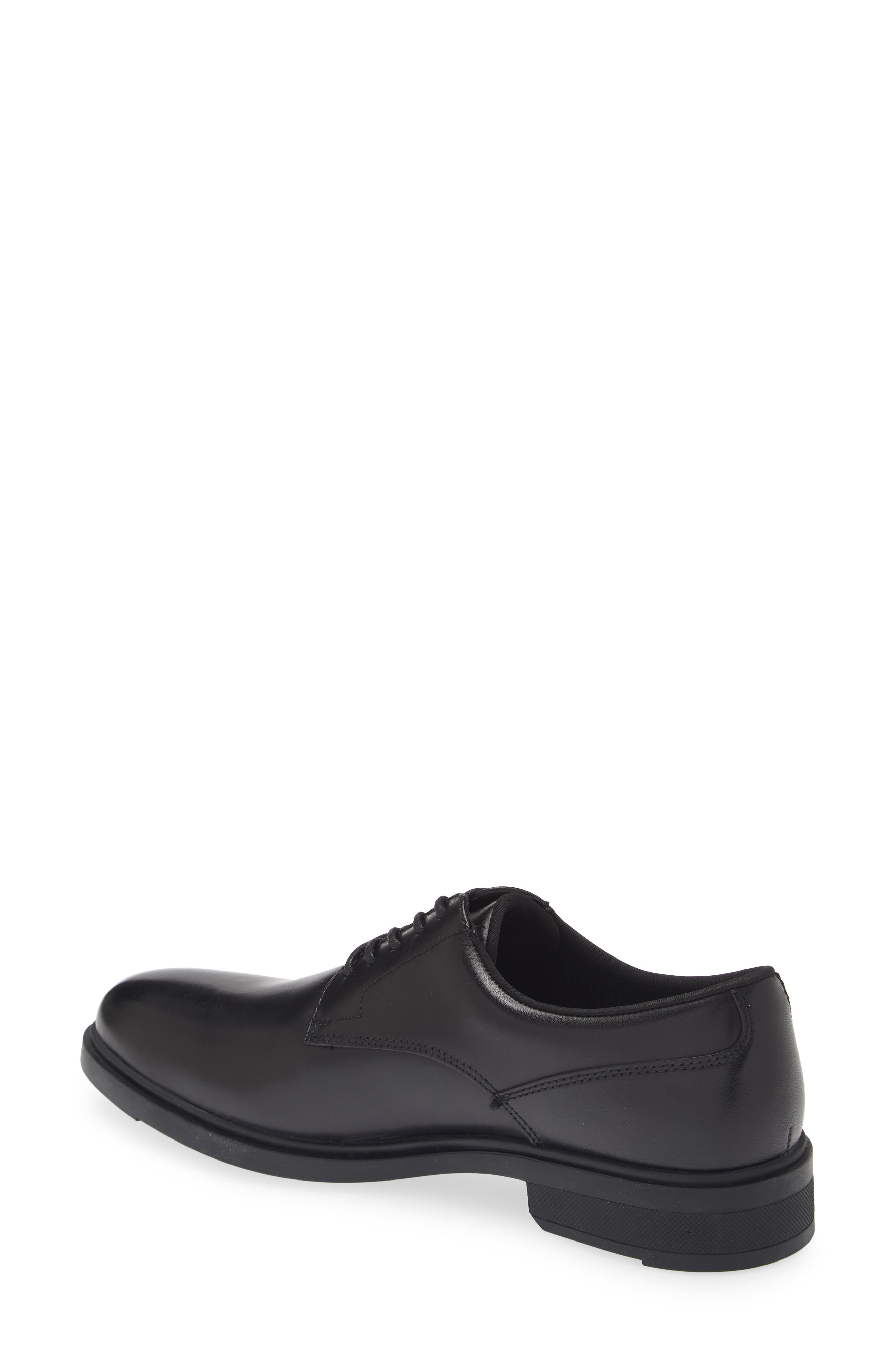 NORDSTROM RACK Charlie Comfort Plain Toe Derby, Alternate, color, Black