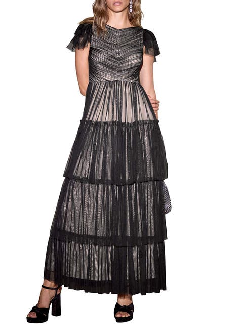Layered Tulle Maxi Dress